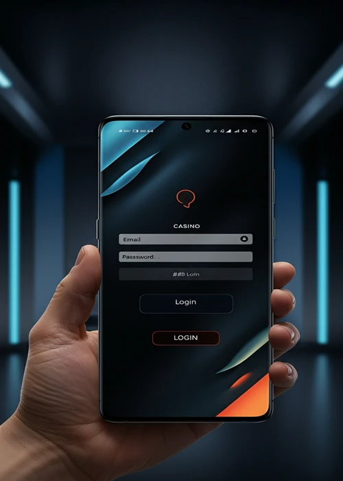 Formulaire de connexion intuitif de Mafia Casino, avec les cases à remplir pour l'accès rapide au compte joueur.